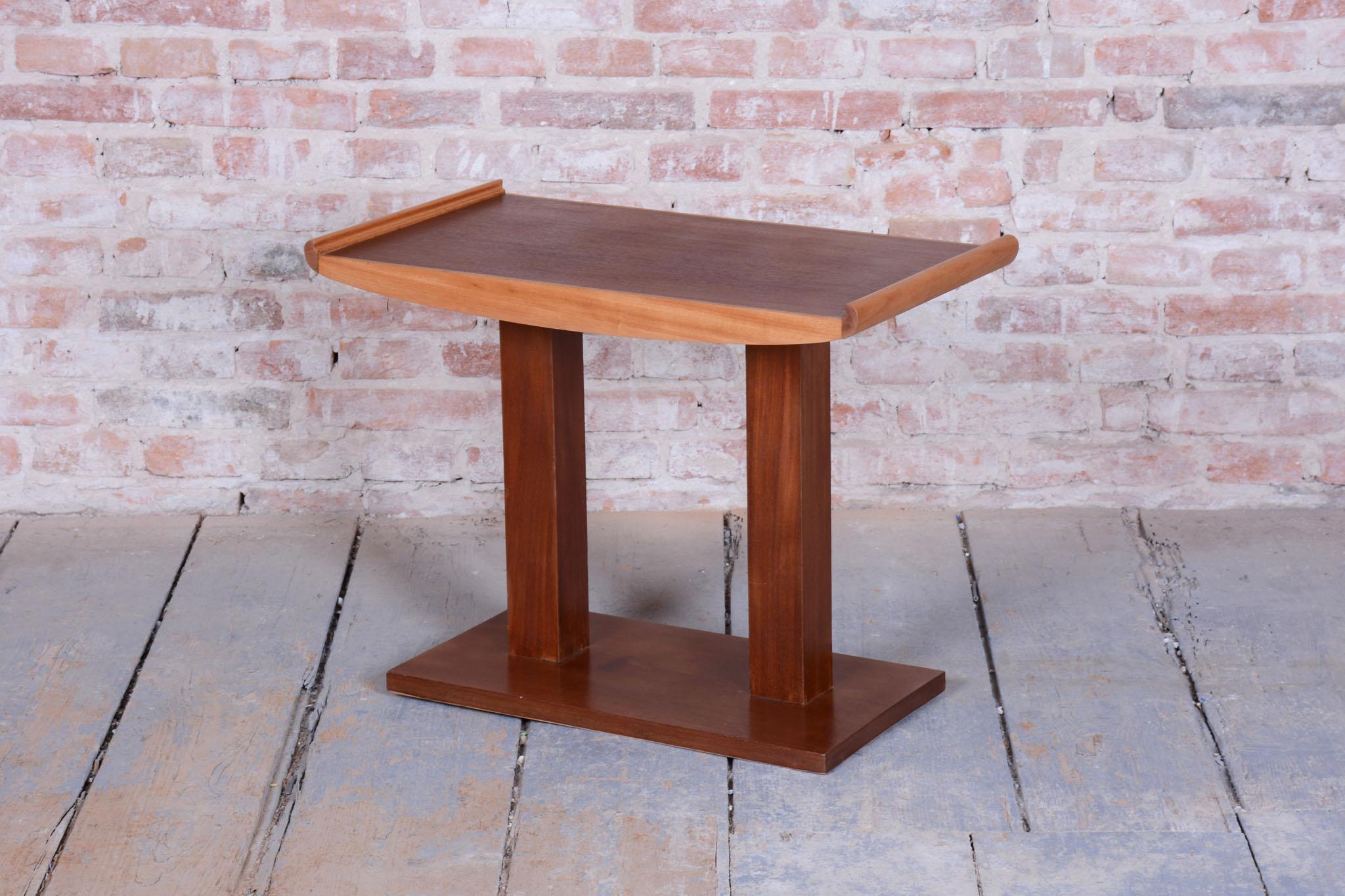 Art déco Restored Art Deco Side Table, Mahogany, Revived Polish, France, 1930s en vente