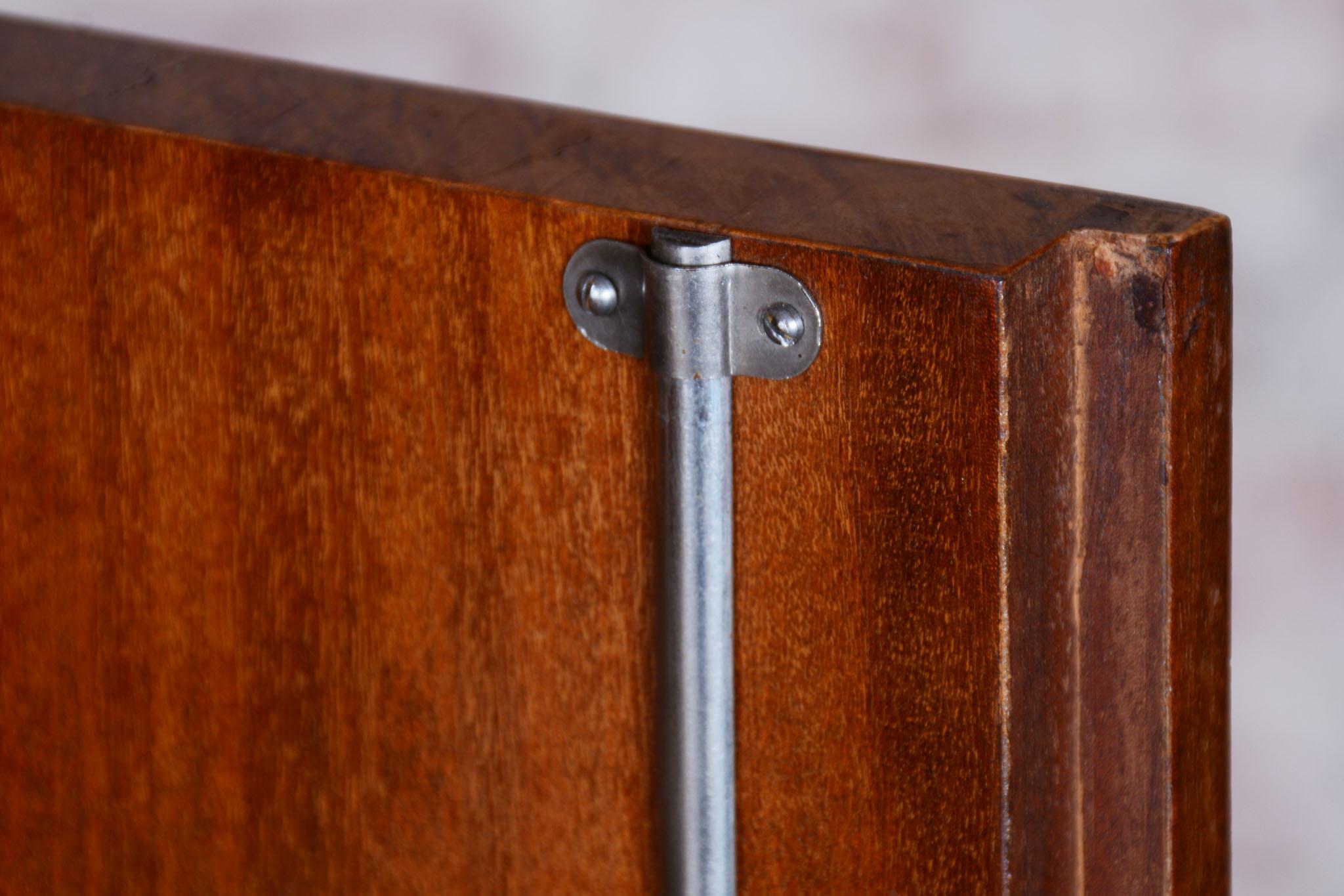 Restored Art Deco Sideboard, by J. Halabala, UP Zavody, Mahogany, Czech, 1920s For Sale 12