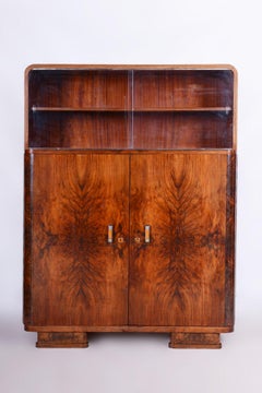 Restored Art Deco Sideboard, by J. Halabala, UP Zavody, Walnut, Czech, 1930s