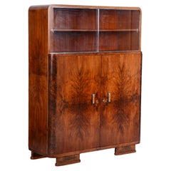Restored Art Deco Sideboard, by J. Halabala, UP Zavody, Walnut, Czech, 1930s