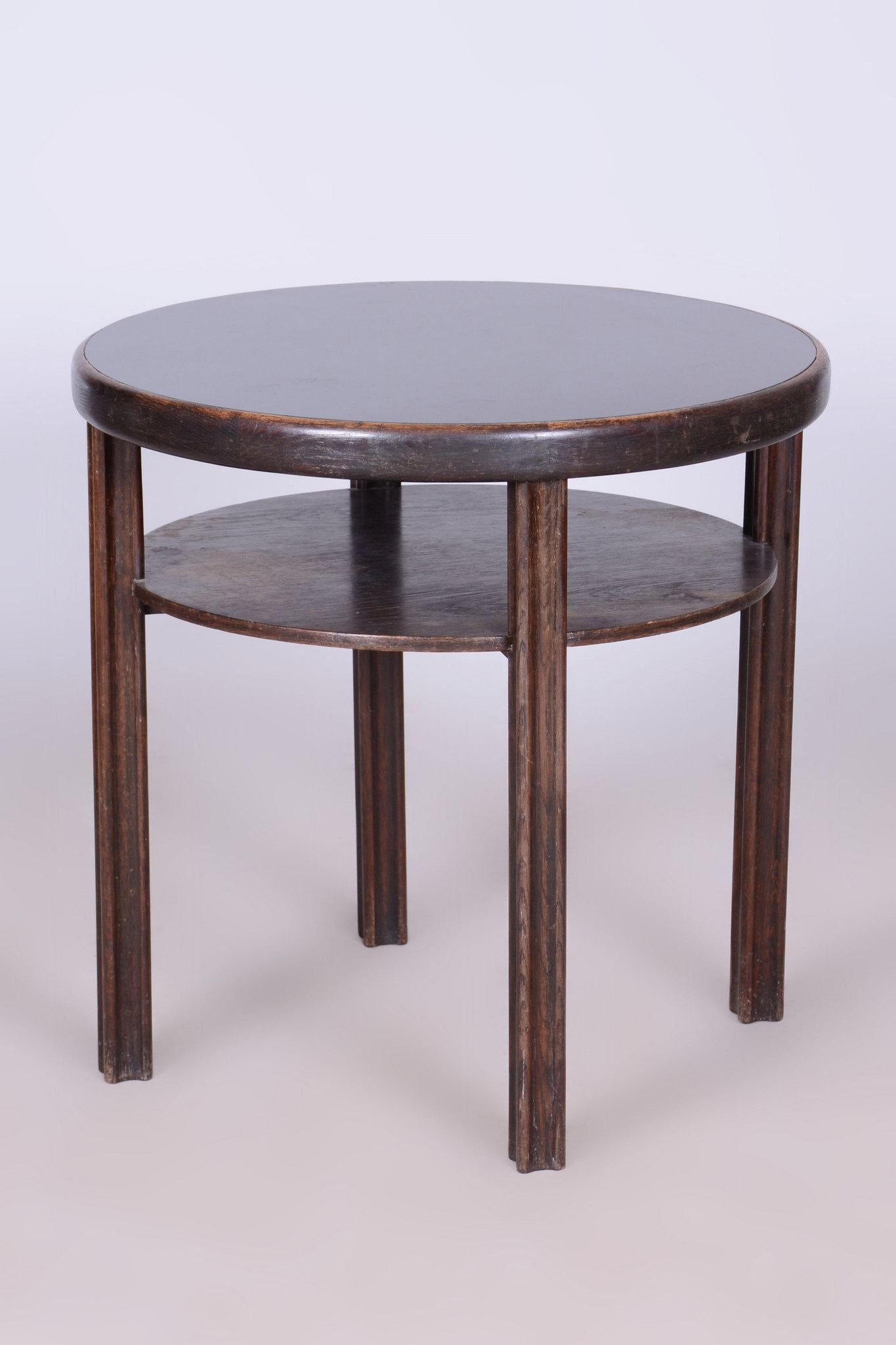 Wood Restored Art Deco Small Table, by J. Hoffmann, Wiener Werkstätte, Czech, 1910s For Sale