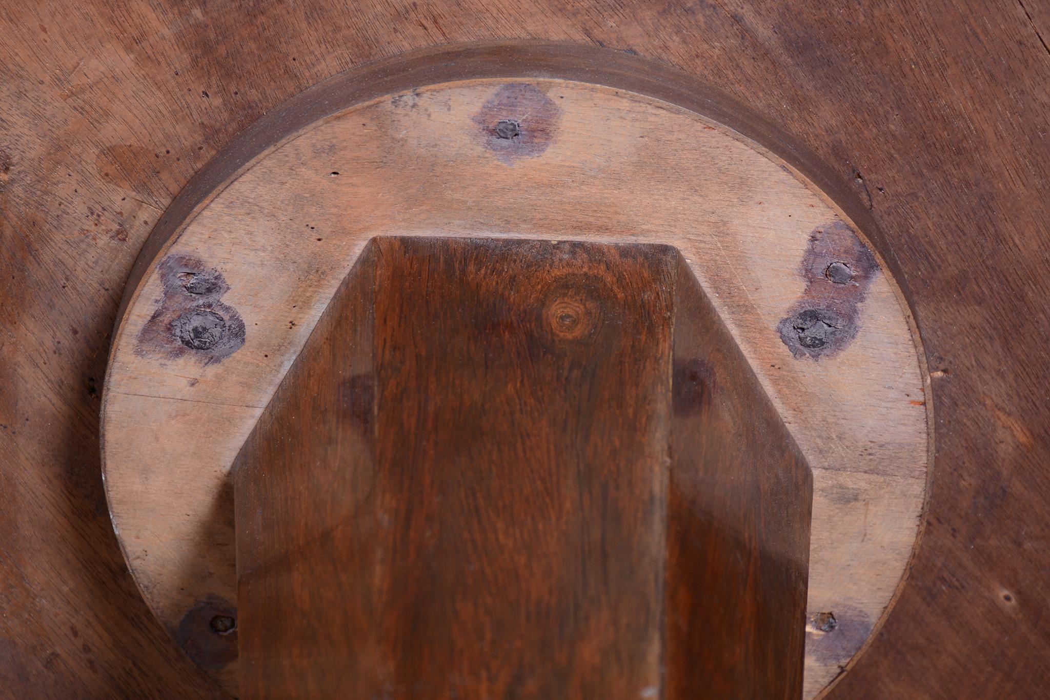 Tavolino Art Deco restaurato, Oak, polacco restaurato, Francia, anni '20 in vendita 2