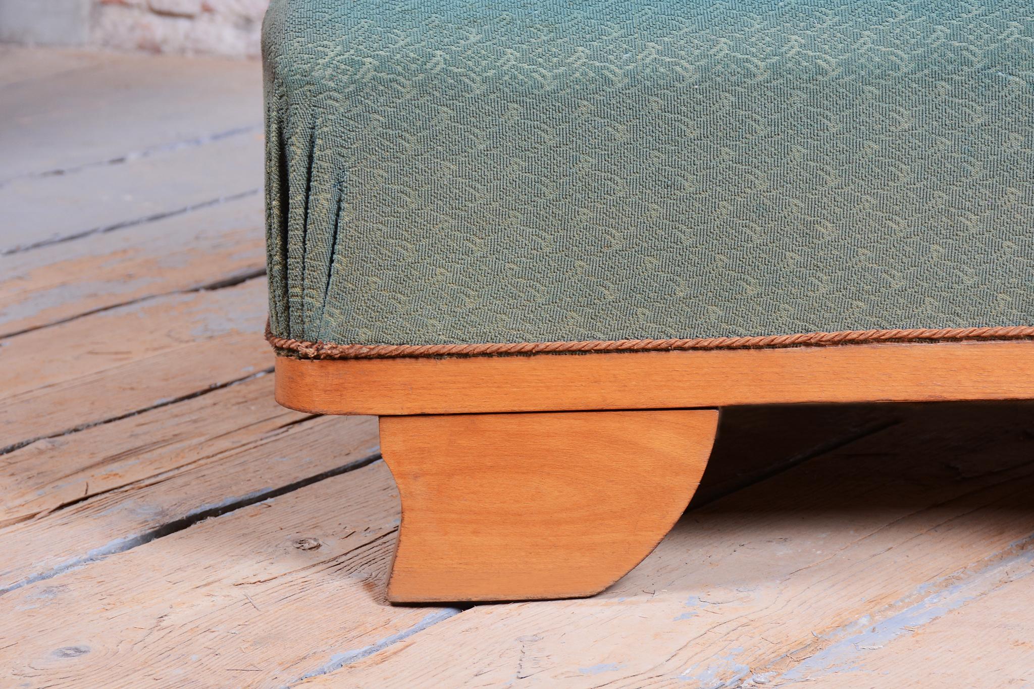 Sofá Art Decó restaurado, haya, polaco recuperado, checo, años 20 en venta 2