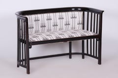 Restored Art Deco Sofa, by Josef Hoffmann, J&J Kohn, Beech, Austria, 1910s