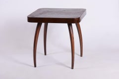 Restored Art Deco "Spider" Table, by J. Halabala, UP Závody, Oak, Czech, 1940s