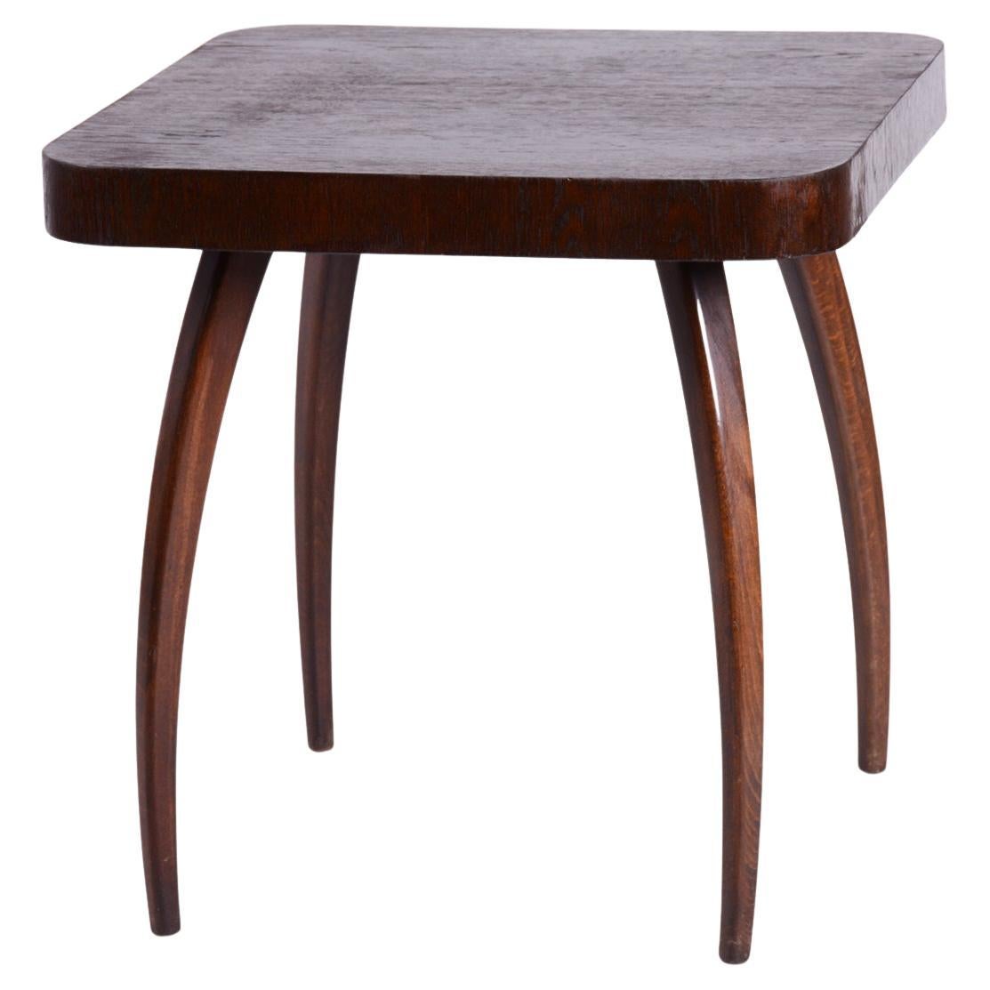 Restored Art Deco "Spider" Table, by J. Halabala, UP Závody, Oak, Czech, 1940s in vendita