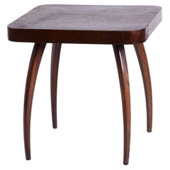 Restored Art Deco "Spider" Table, by J. Halabala, UP Závody, Oak, Czech, 1940s