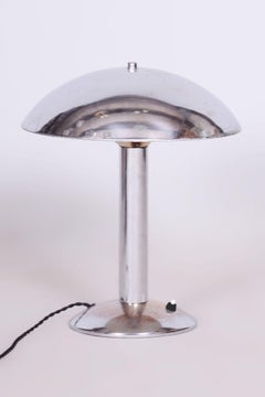 Restored Art Deco Table Lamp, by NAPAKO, New Electrification, Czech, 1930s