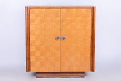 Restored Art Deco Wardrobe, by J. Halabala, UP Zavody, Maple, Czech, 1930s