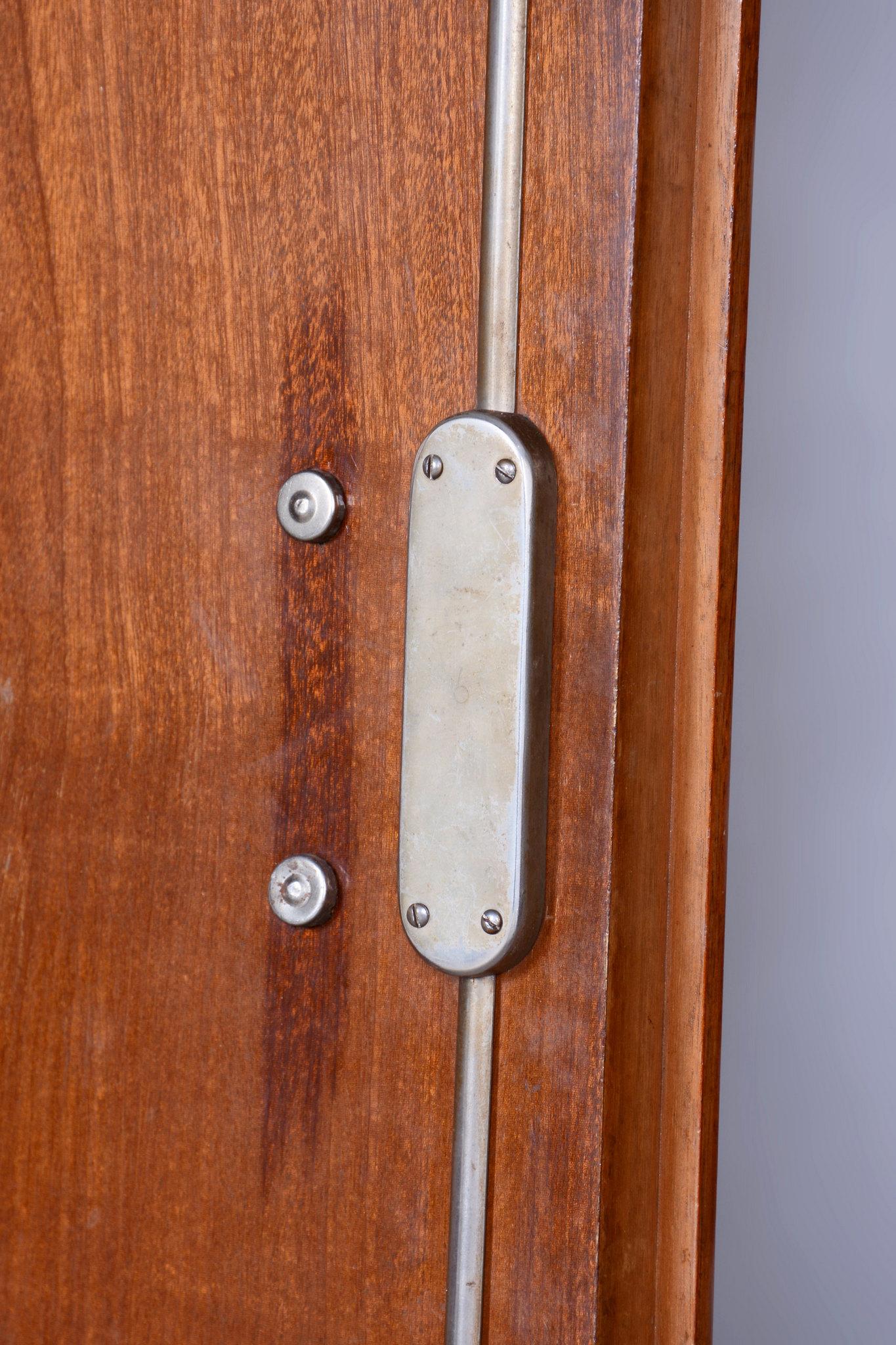 Restored Art Deco Wardrobe, by J. Halabala, UP Zavody, Walnut, Czech, 1920s 9