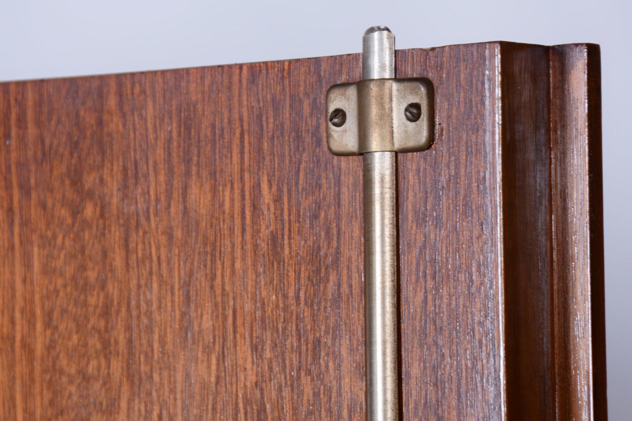 Restored Art Deco Wardrobe, by J. Halabala, UP Zavody, Walnut, Czech, 1920s 10