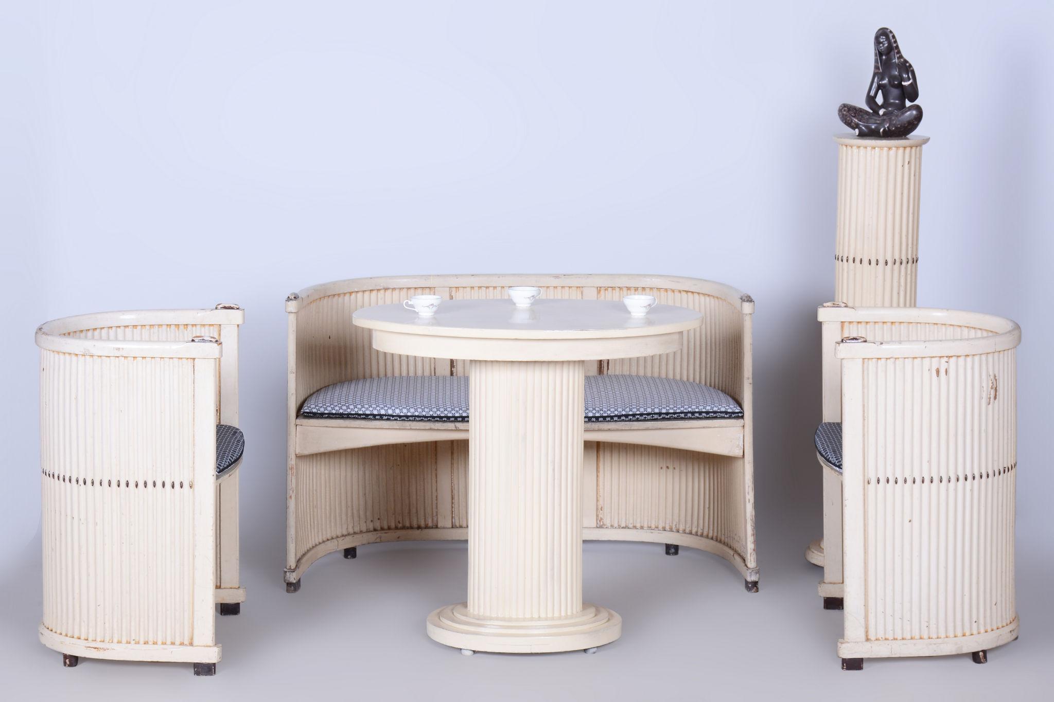 Restaurierter Jugendstil-Sockel, Buche, Spruce, Revived Polish, Österreich, 1910er Jahre im Angebot 2