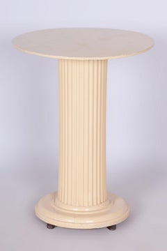 Restored Art Nouveau Round Table, by Hans Reinstein, Beech, Austria, 1910s