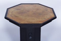 Set di sedute Art Nouveau restaurato, quercia tinta, tappezzeria nuova, Austria, anni '10 del XIX secolo