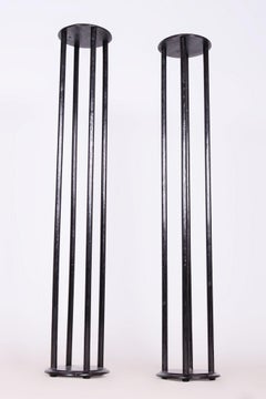 Restauriertes Art-Déco-Sockelpaar, Hoffmann, Thonet, Buche, Österreich, 1910er Jahre