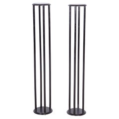 Restored ArtDeco Pair of Pedestals, Hoffmann, Thonet, Beech, Austria, 1910s