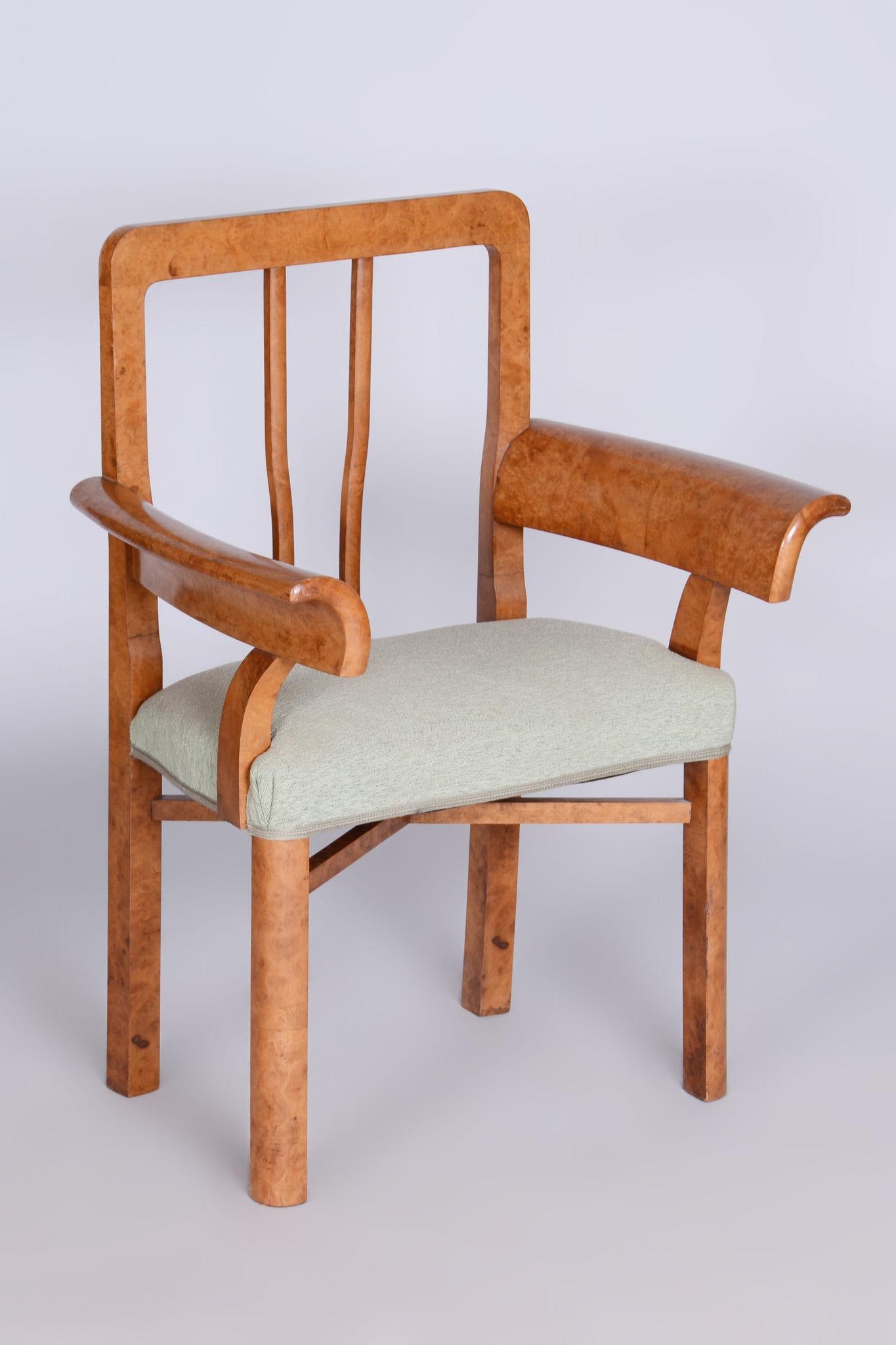 Restored ArtDeco Seating Set, Beech, Maple Root Veneer, Czechia, 1930s For Sale 4