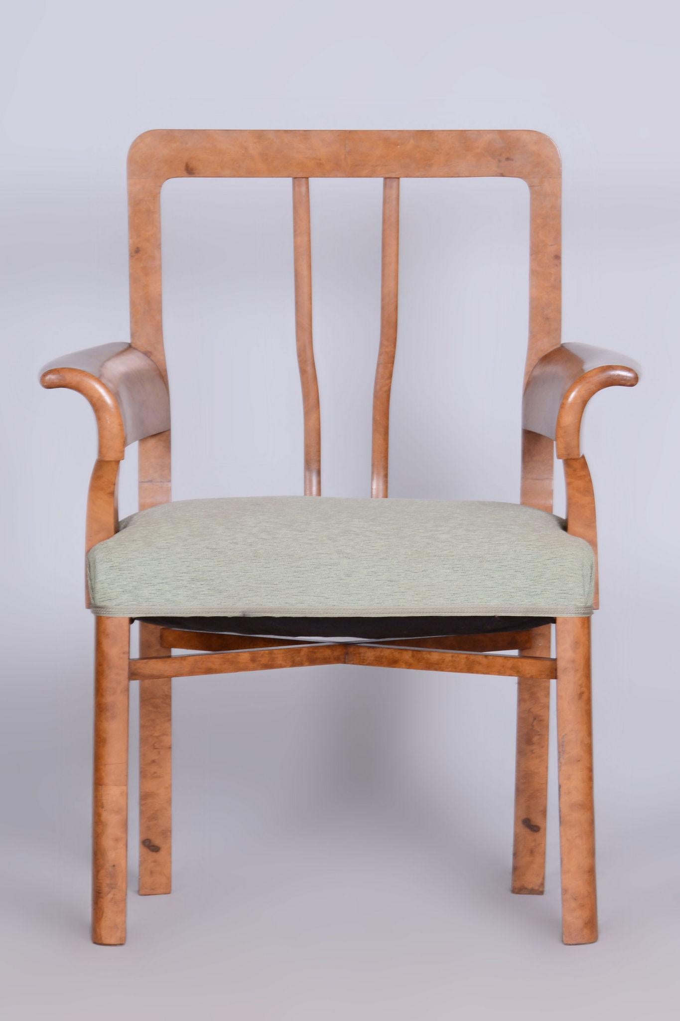Restored ArtDeco Seating Set, Beech, Maple Root Veneer, Czechia, 1930s For Sale 6