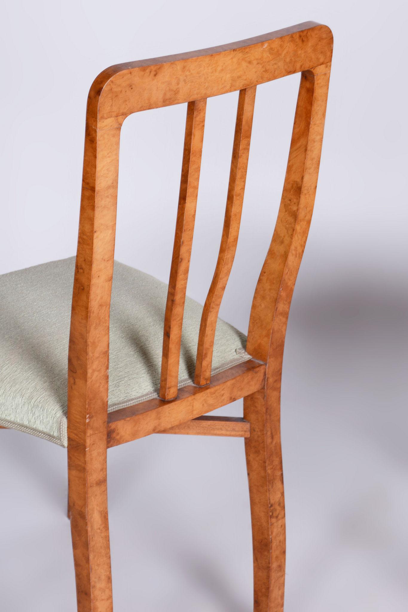 Ensemble de sièges ArtDeco restauré, Beeche, placage de racine d'érable, Tchécoslovaquie, années 1930 en vente 10