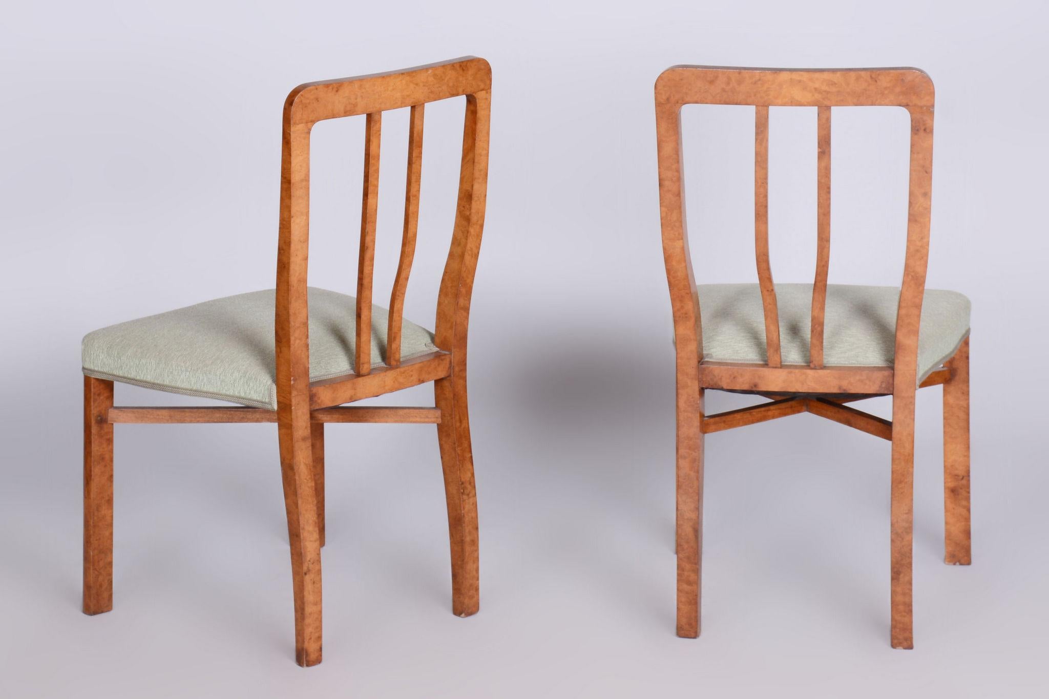 Restored ArtDeco Seating Set, Beech, Maple Root Veneer, Czechia, 1930s For Sale 12