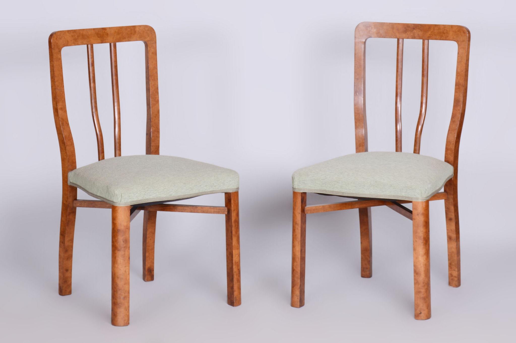 Restored ArtDeco Seating Set, Beech, Maple Root Veneer, Czechia, 1930s For Sale 14