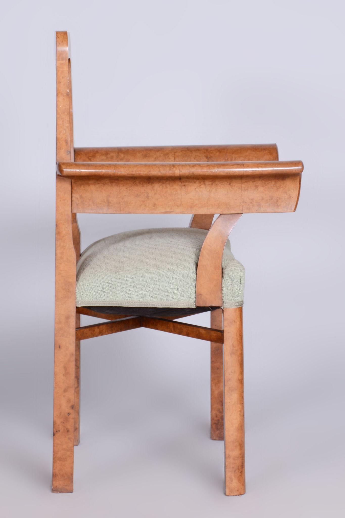 Restored ArtDeco Seating Set, Beech, Maple Root Veneer, Czechia, 1930s For Sale 1