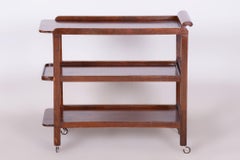 Restored ArtDeco Trolley, By Thonet, Oak, Walnut, Revived Polish, Czech, 1930s