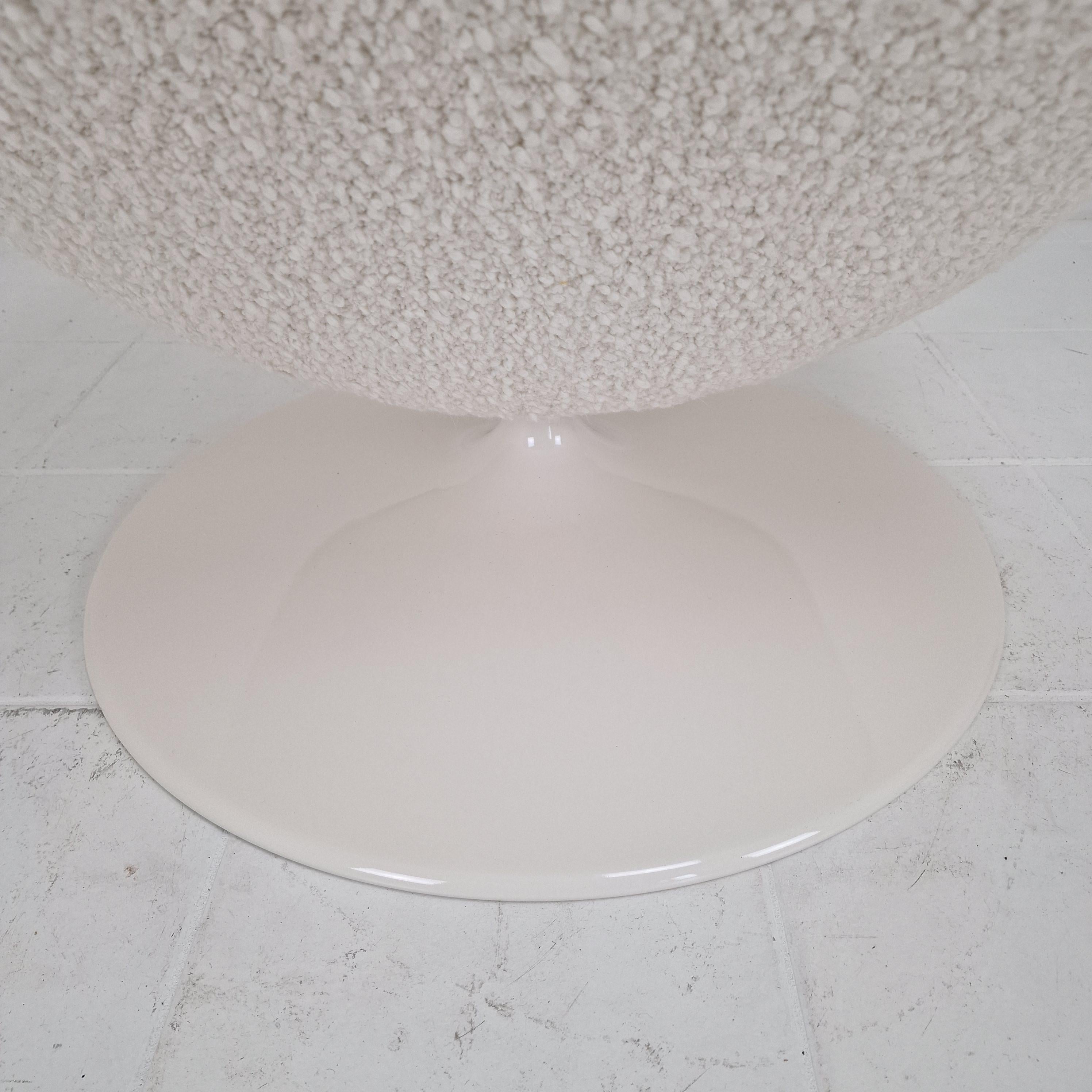 Restored Artifort F518 Lounge Chair by Geoffrey Harcourt in Bouclé Fabric, 1970 en venta 4
