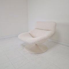 Restored Artifort F518 Lounge Chair by Geoffrey Harcourt in Bouclé Fabric, 1970