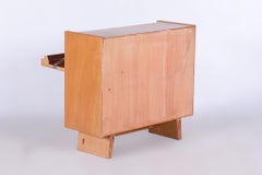 Armario pequeño de fresno restaurado de mediados de siglo, polaco recuperado, Chequia, años 50