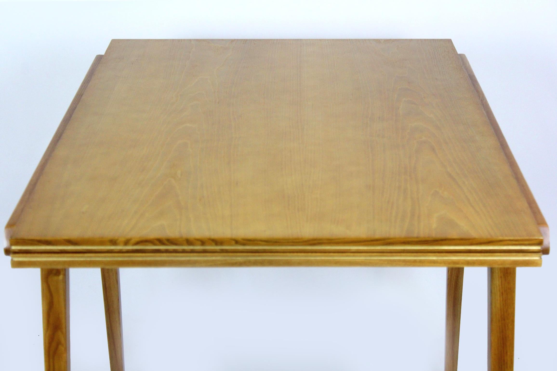 Restored Ash Veneered Extendable Table, 1960s For Sale 12