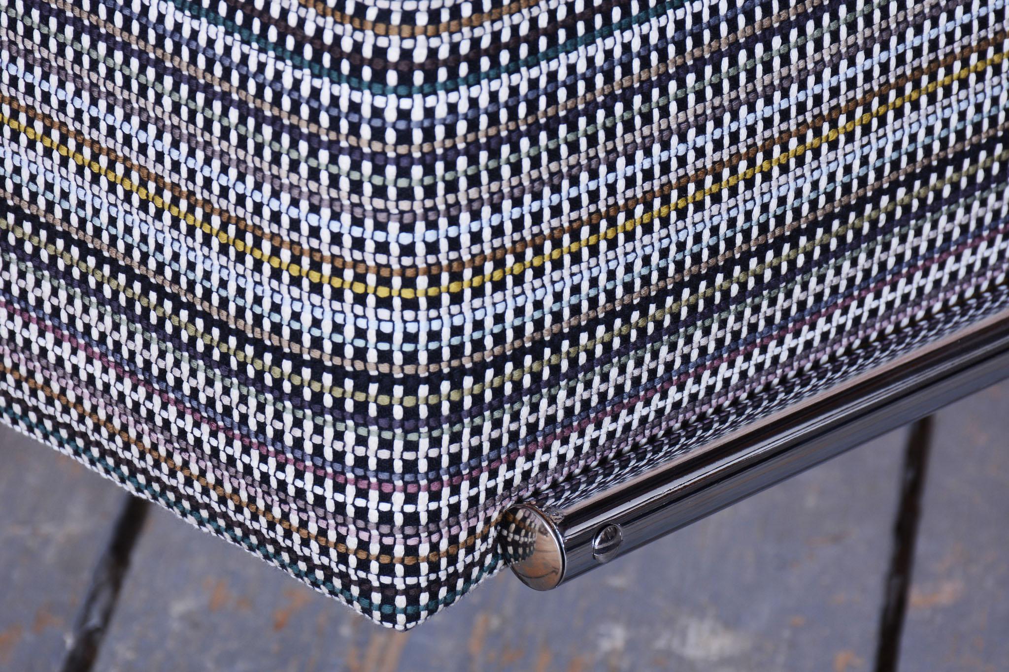 Restored Bauhaus Armchair with Stool, by W. Gispen, Mücke-Melder, Czech, 1930s For Sale 10