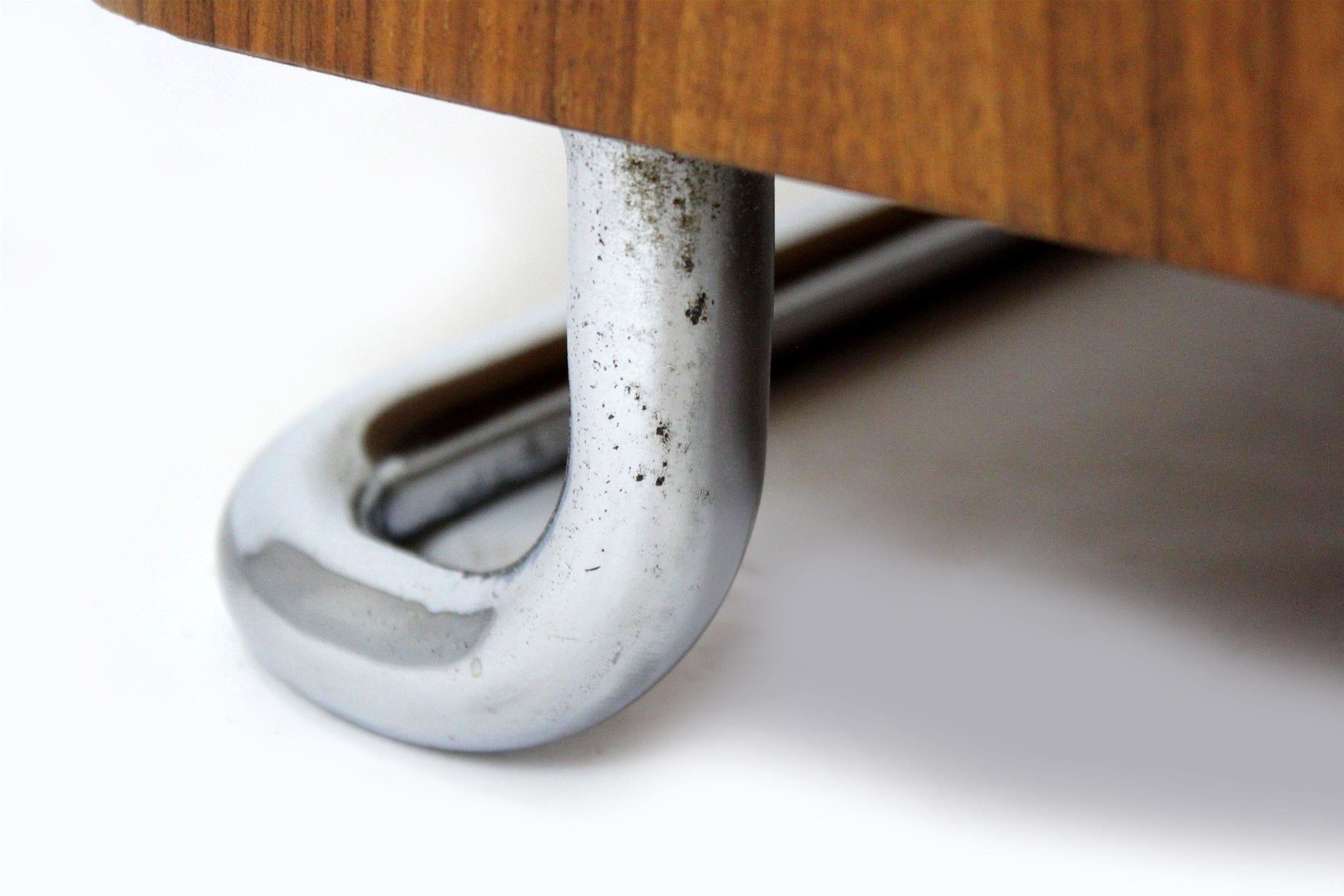 Restaurierter Bauhaus-Kleiderschrank aus verchromtem Stahlrohr von Hynek Gottwald, 1930er Jahre im Angebot 4