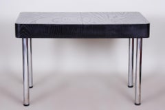 Restaurierter, ausziehbarer Bauhaus-Esstisch, Eichenholzfurnier, Tschechien, 1930er Jahre