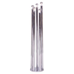 Lampadaire Bauhaus restauré, Design/One, Chrome, France, années 1950
