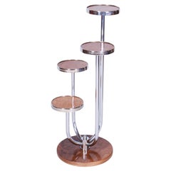 Restored Bauhaus Flower Stand, by J. Halabala for UP Závody, Czech, 1930s