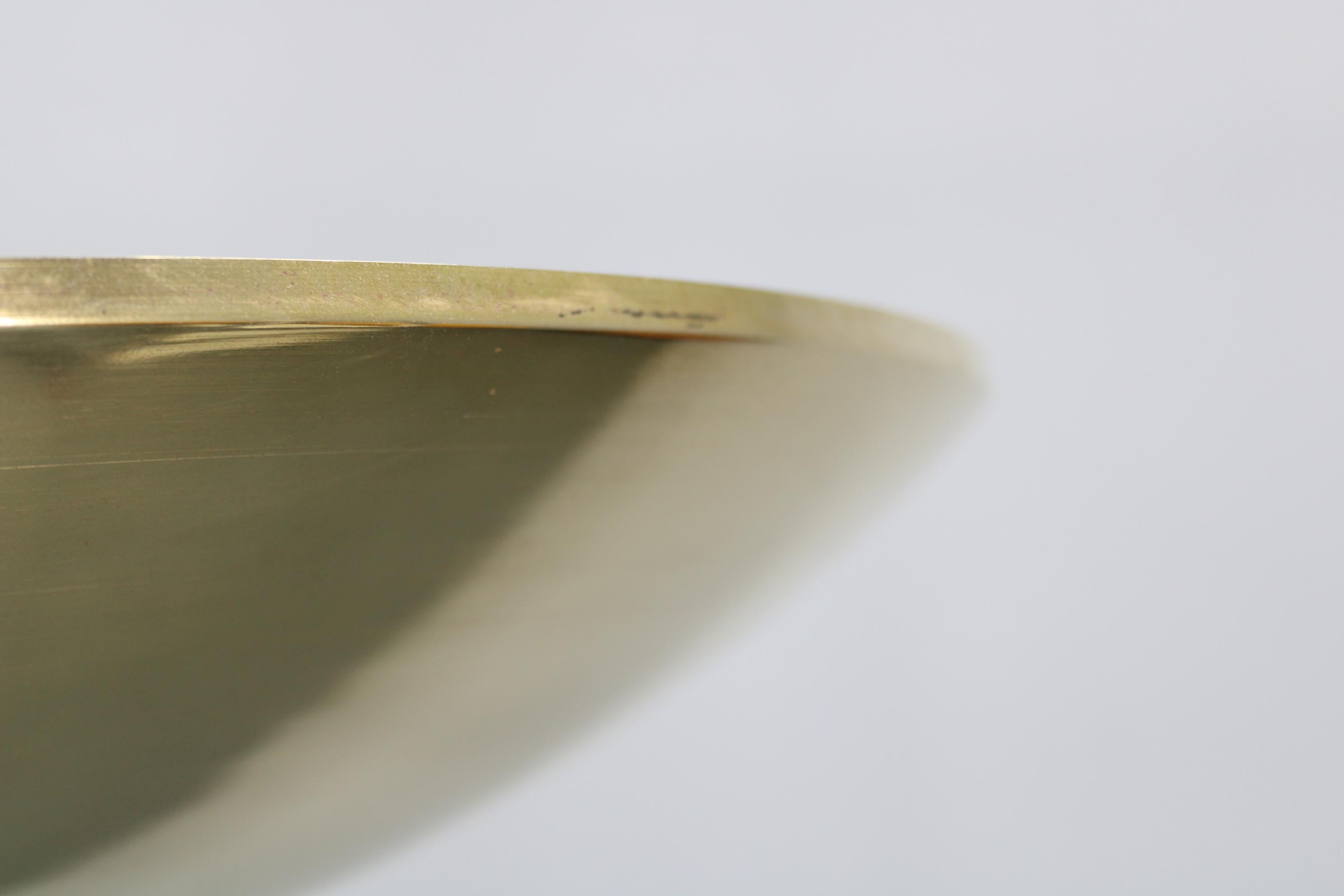 Iron Restored Bauhaus or Art Deco Brass Chandelier, Czechoslovakia, circa 1930s For Sale