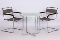 Restored Bauhaus Pair of Armchairs, by Thonet, by Marcel Breuer, Czech, 1930s