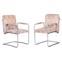 Used Restored Bauhaus Pair of Armchairs, Karel E. Ort, Hynek Gottwald, Czechia, 1930s