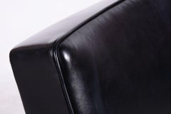 Restored Bauhaus Pair of Black Armchairs, Mücke - Melder, Czechia, 1930s