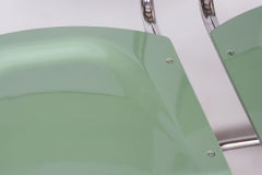 Paire de chaises Bauhaus restaurées en acier chromé, M. Stam, R.Slezak, République tchèque