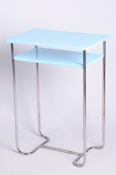Tavolino Bauhaus restaurato, di Mücke & Melder, Wood, Cromo, Ceco, anni '30