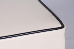 Restaurierter Bauhaus-Hocker, Chromstahl, neue Polsterung, Tschechien, 1930er Jahre