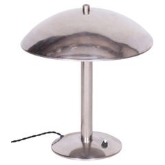 Restored Bauhaus Table Lamp, by NAPAKO, Chrome-Plated Steel, Czech, 1930s