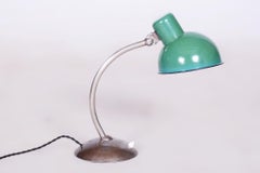Restored Bauhaus Table Lamp, New Electrification, Chrome, Czechia, 1930s
