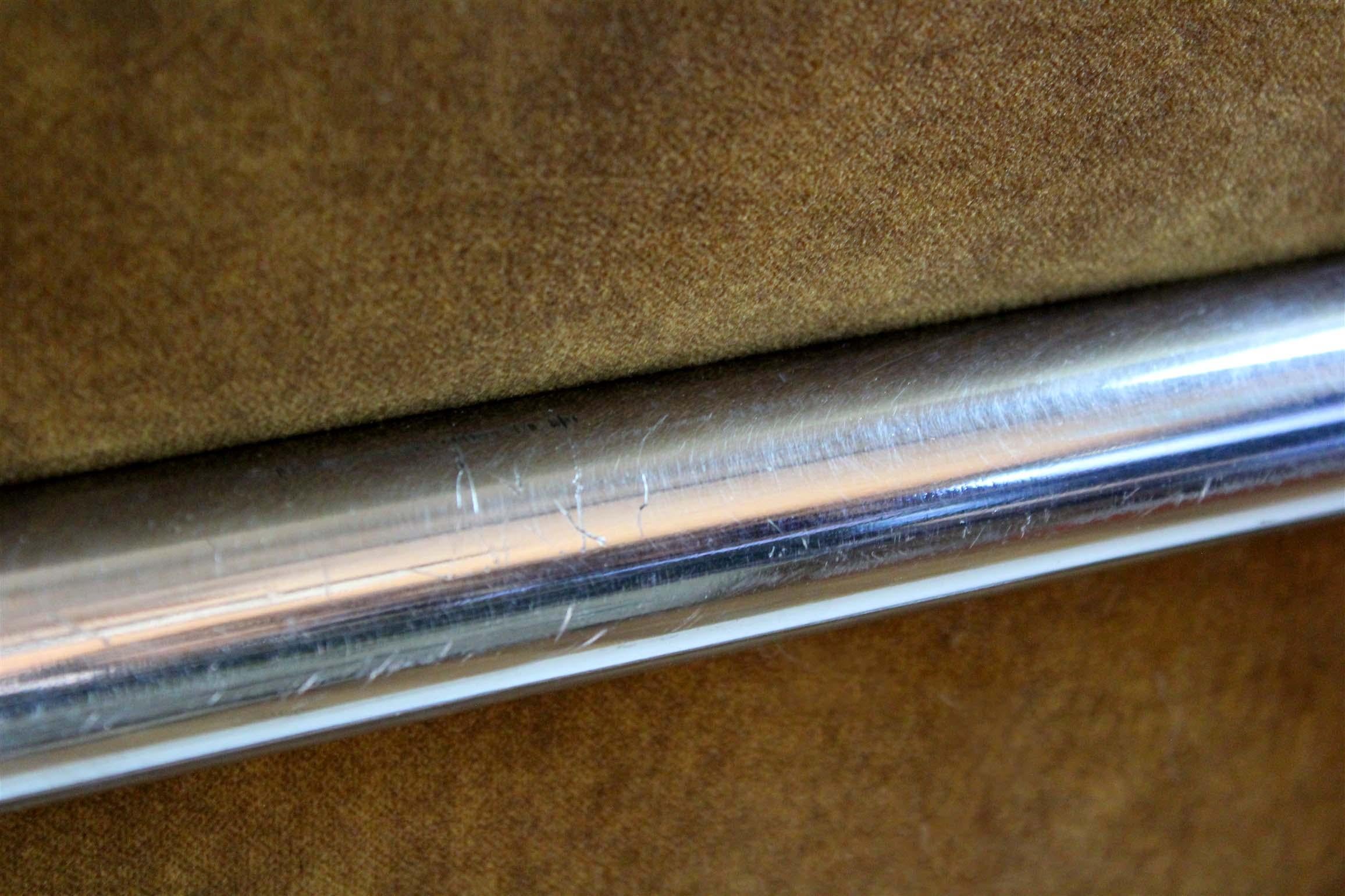 Restored Bauhaus Tubular Chrome Steel Sofa from Hynek Gottwald, 1930s im Angebot 8
