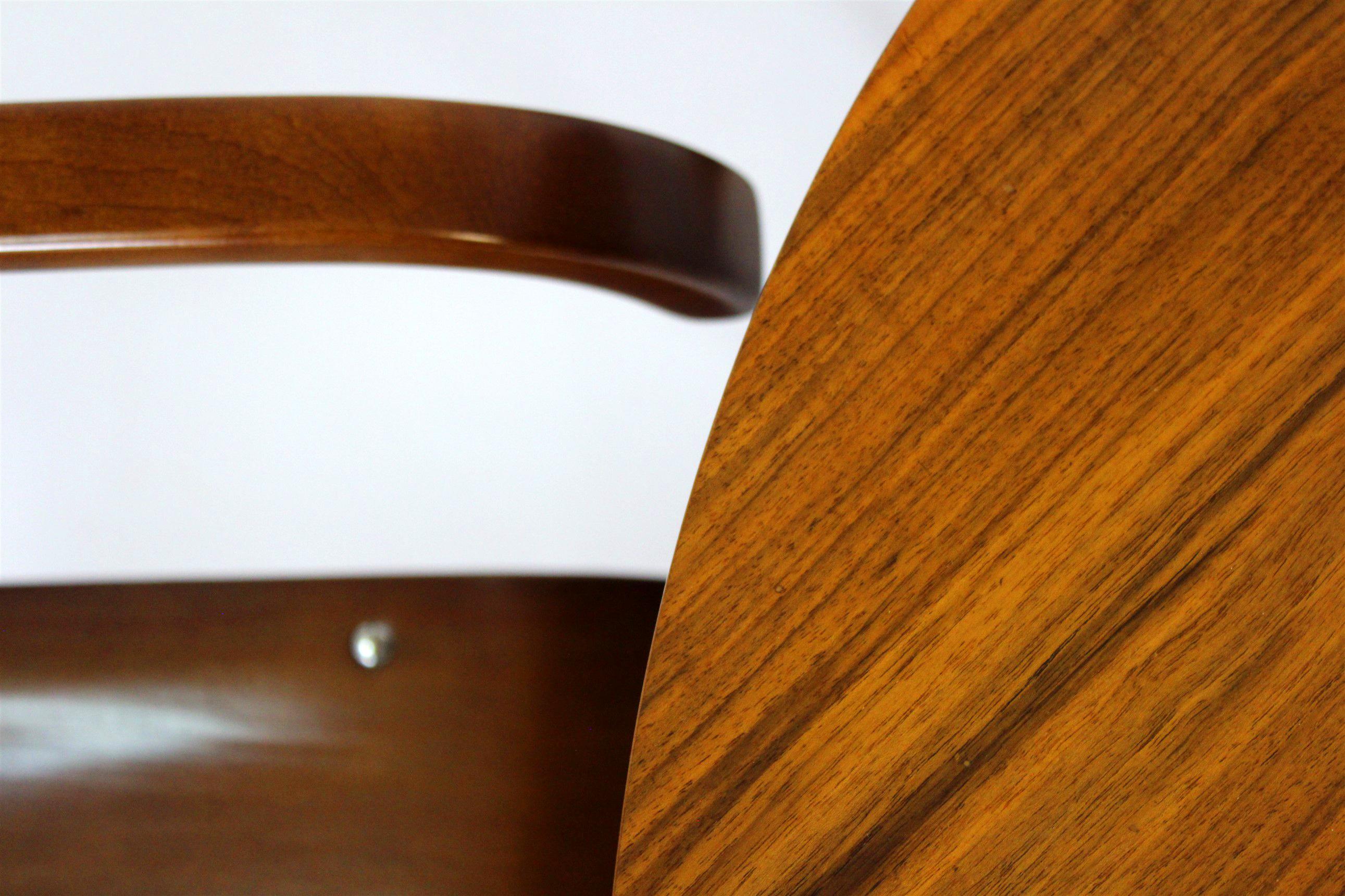 Restauriertes Bauhaus-Röhrenstahl-Set, runder Tisch und vier Stühle von Mart Stam, 19 im Zustand „Gut“ im Angebot in Żory, PL