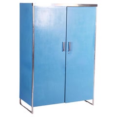 Restored Bauhaus Wardrobe, by Mücke-Melder, Chrome, H.J. Hagemann, Czech, 1930s