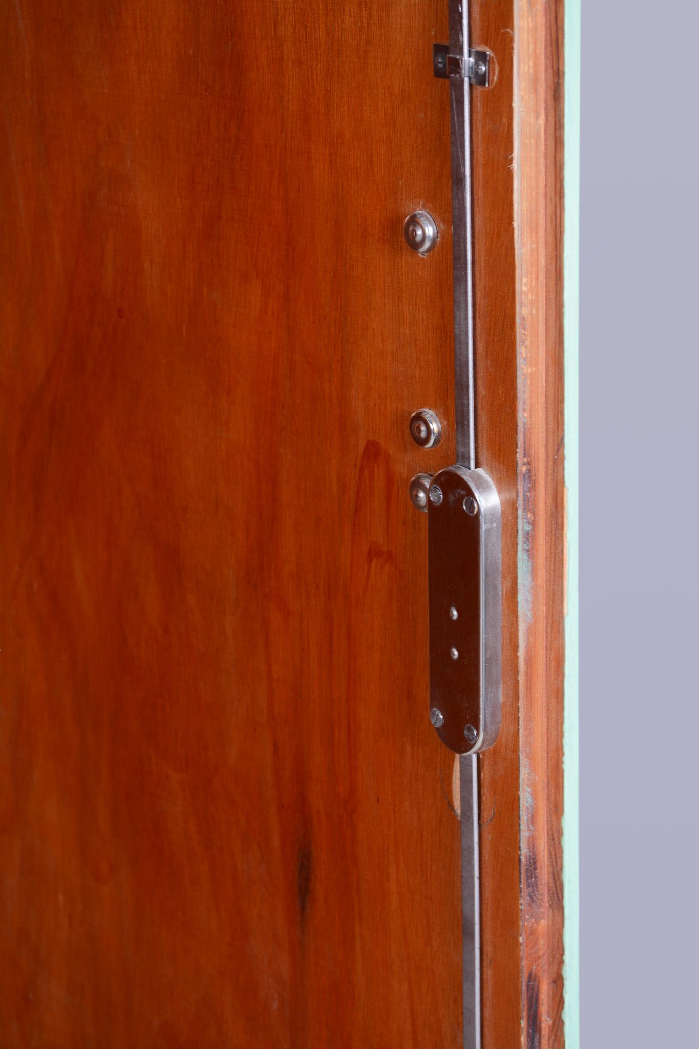 Restored Bauhaus Wardrobe, by Vichr a spol., Original Paint, Czech, 1930s in vendita 4