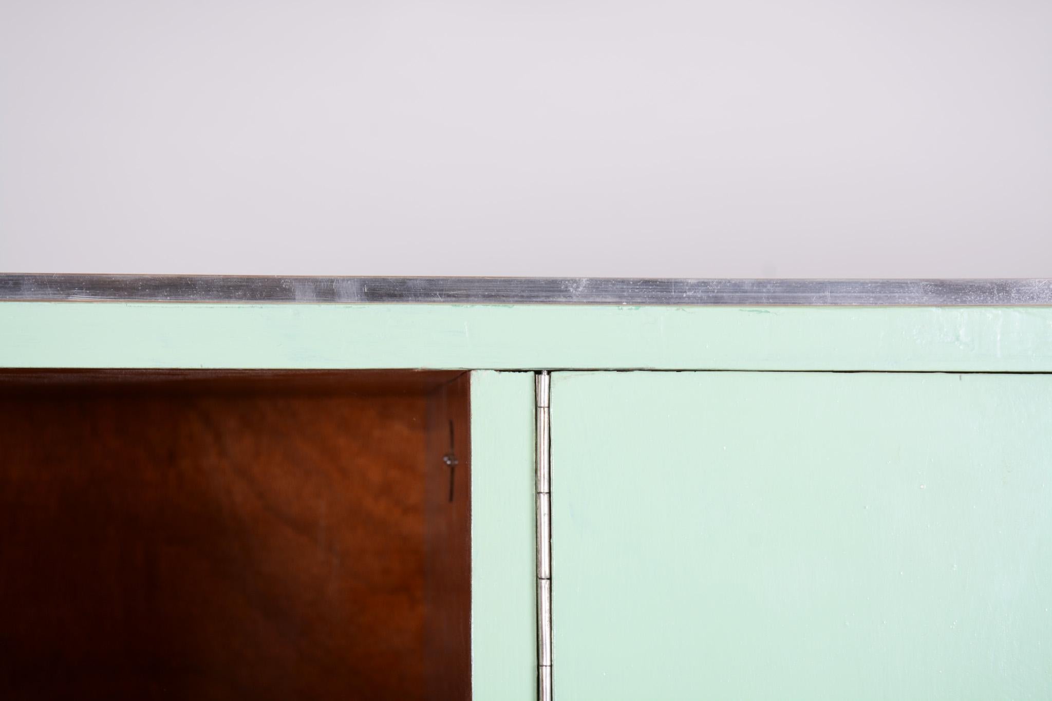 Restored Bauhaus Wardrobe, by Vichr a spol., Original Paint, Czech, 1930s in vendita 9